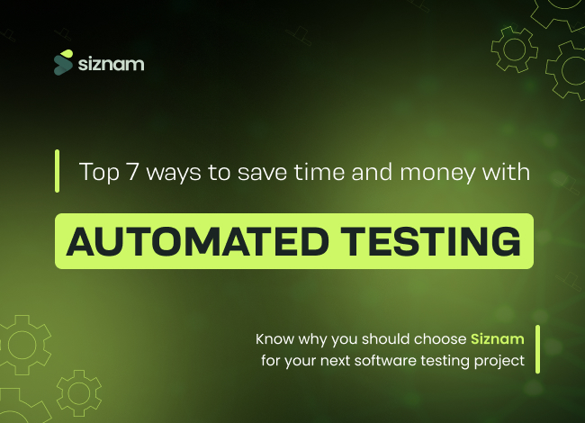 save time with automated testing