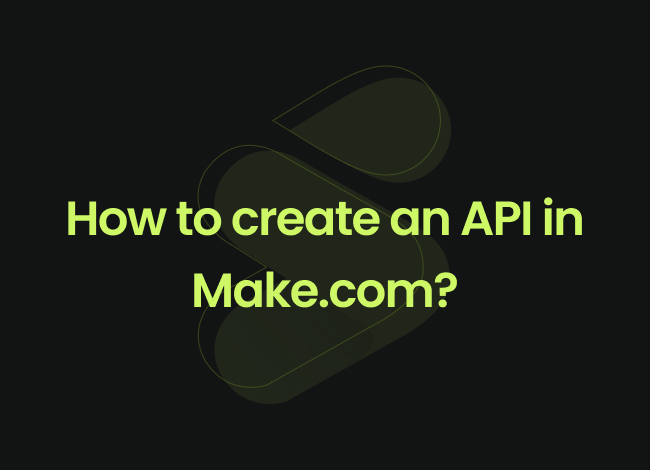 How to create an API