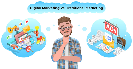 differences between digital and traditional marketing